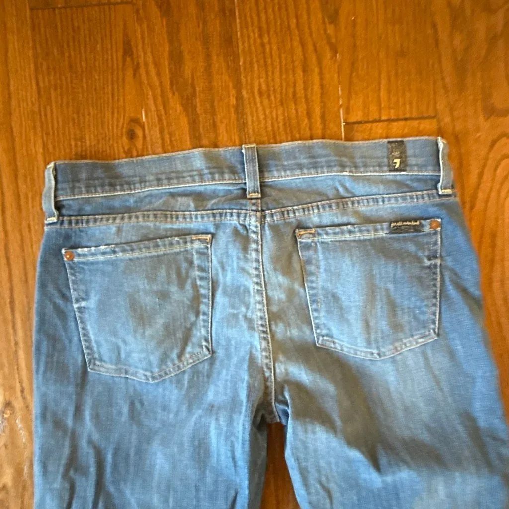 Seven for all Mankind the skinny crop and roll jeans 29 - Image 10