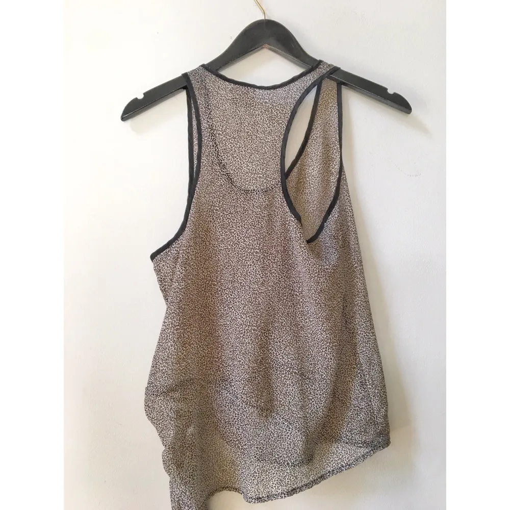 Leopard Print Knotted Tank Top Brown Size 4 - Image 2