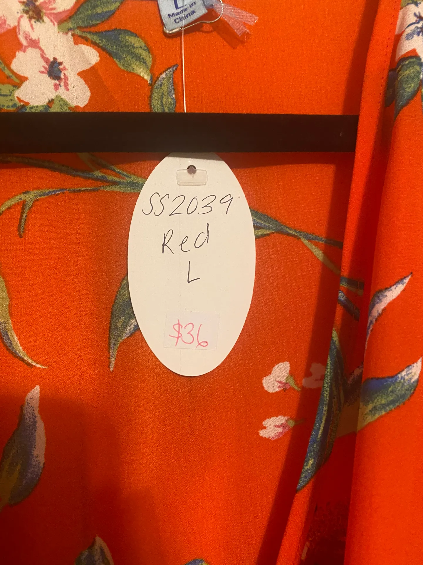 Red floral Blouse  - Image 2