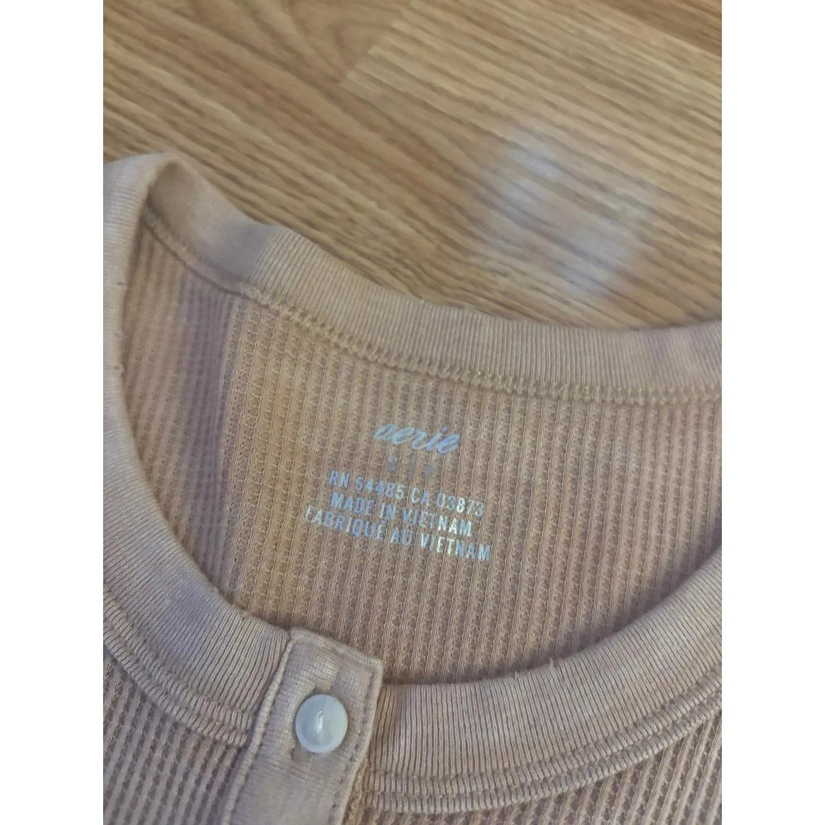 Aerie Henley Long Sleeve Top Size Small - Image 2