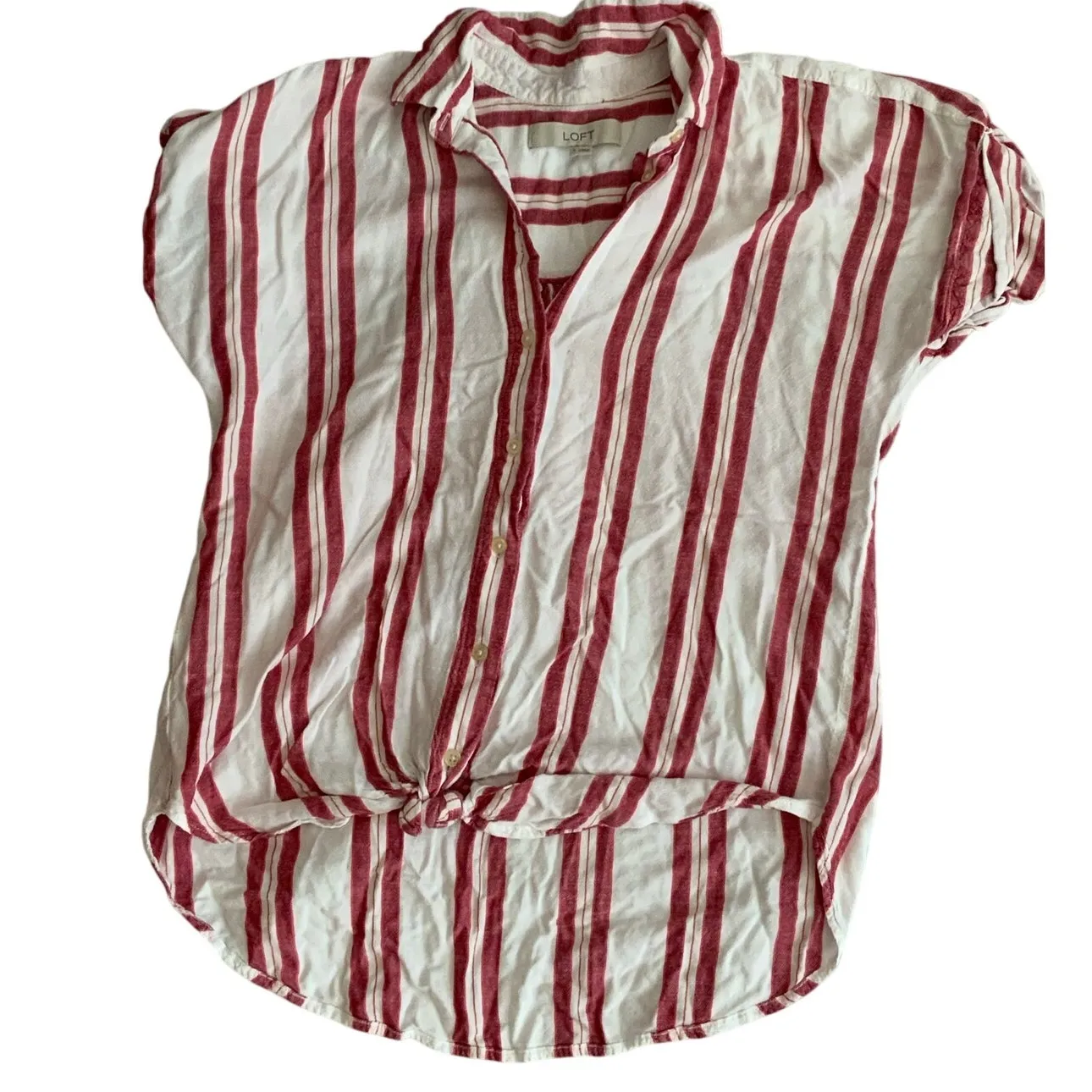 Loft striped‎ blouses women's size small - Image 4