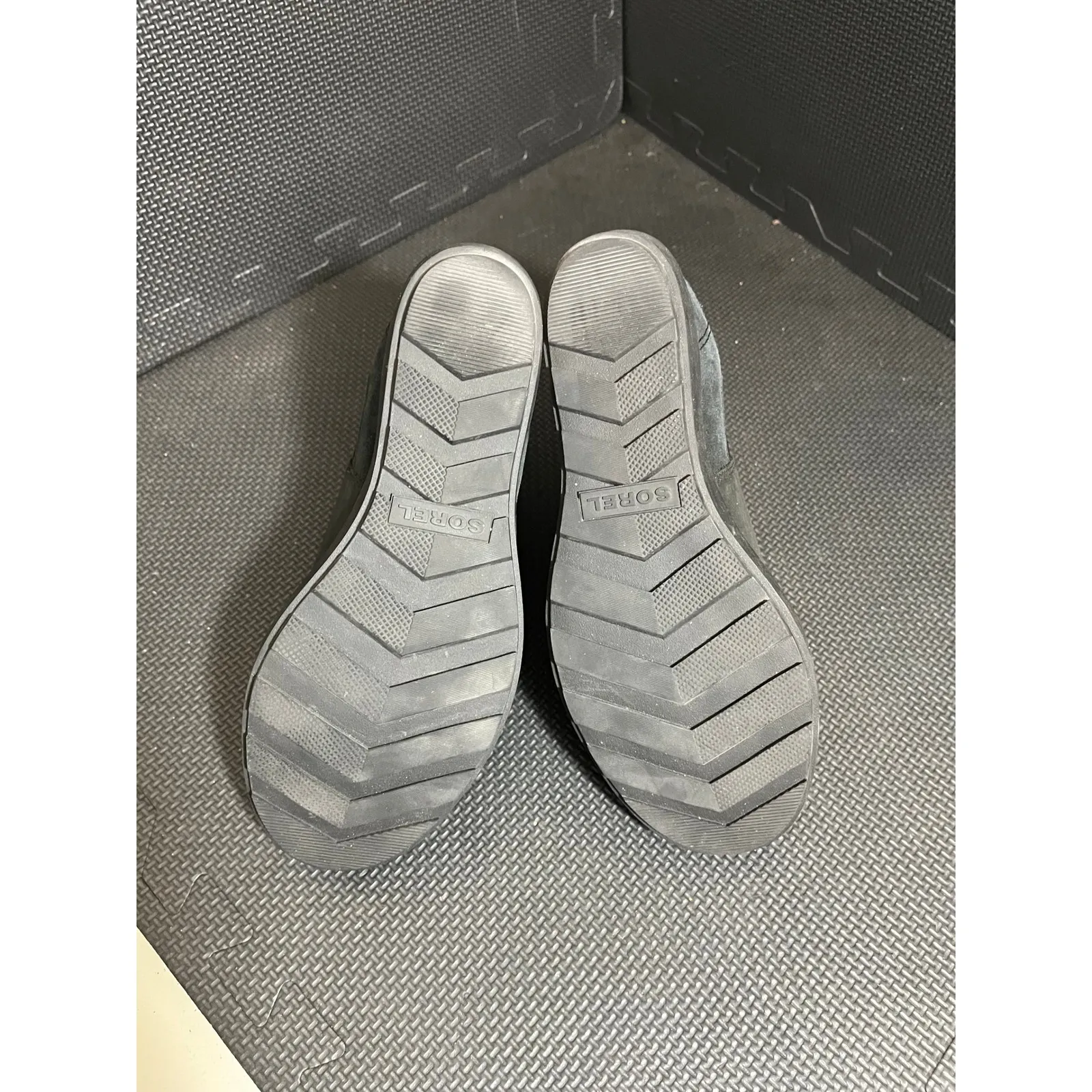 Sorel Womens Envie II Black Leather Chelsea Ankle Boots Size 8 Winter Casual - Image 5