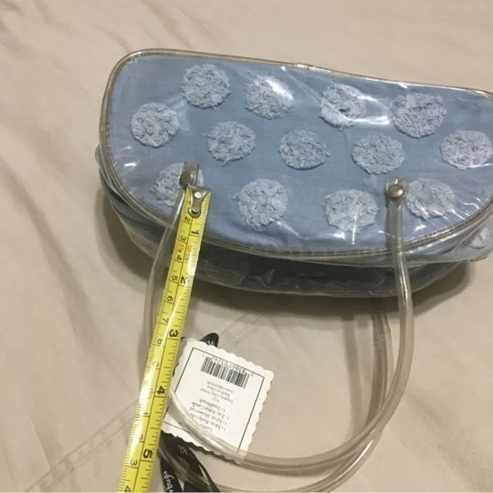 Cosmetics pouch blue and clear - Image 11