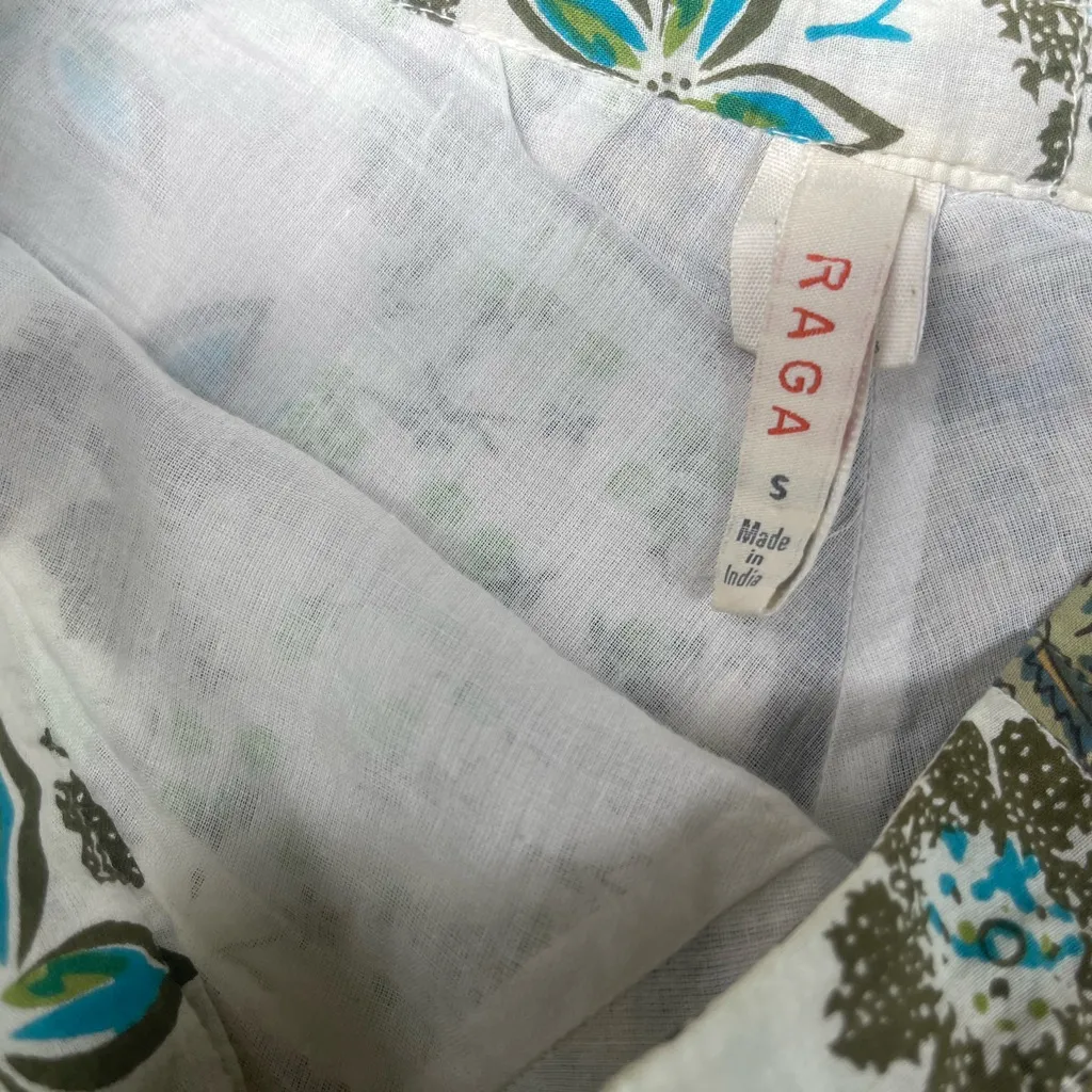 ANTHROPOLOGIE RAGA PATCHWORK COTTON MAXI SKIRT size S - Image 4