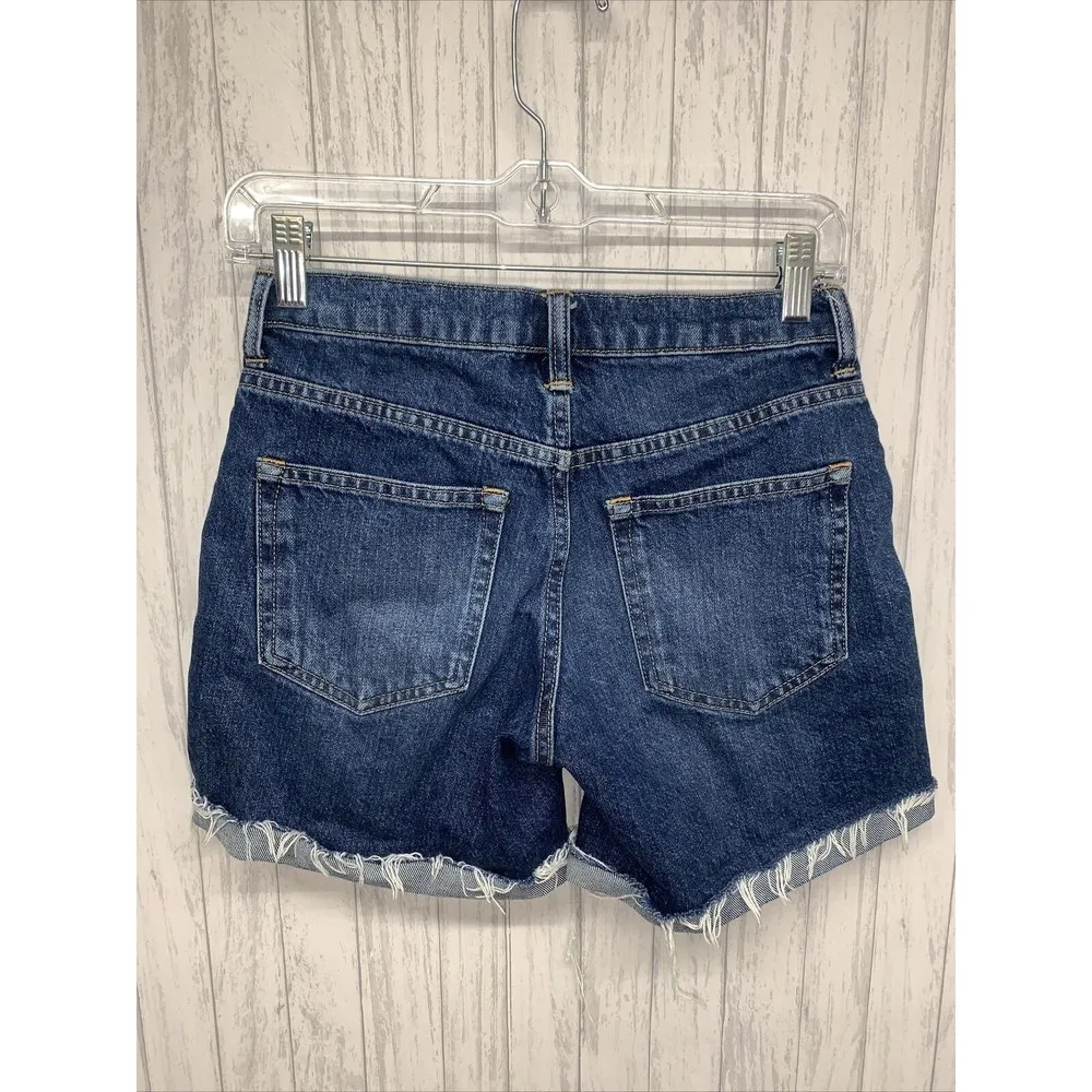 Womens Size 24 Everlane Cut Off Jean Shorts EUC - Image 3