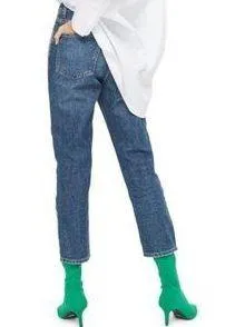 Diamanté rhinestone side panel stripe straight jeans never worn  - Image 6