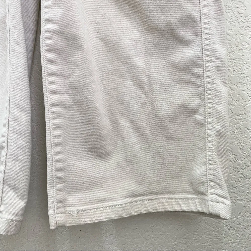 LEVI’S Ivory Beige Mile High Cropped Wide Leg Jeans Size 27 - Image 7