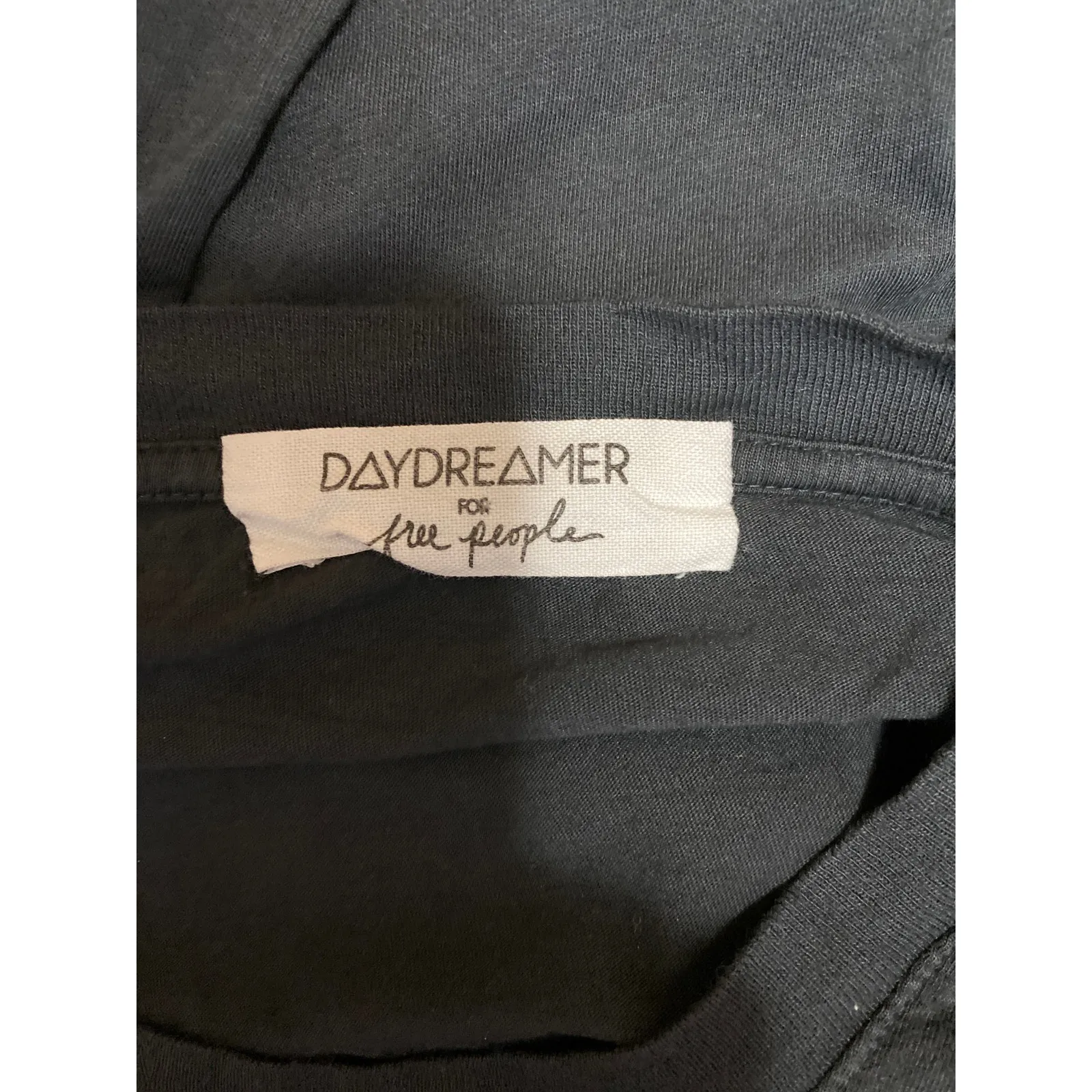 Free People Daydreamer Rolling Stones Black Leopard Tongue Tee T-shirtTop Sz XS - Image 4