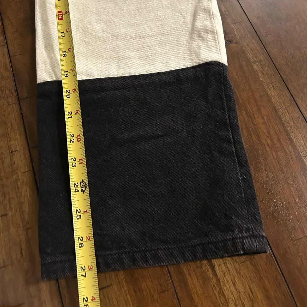 Blank NYC Women’s Baxter Color-Block Straight Leg Jeans Size 28 Style 70RK3038 - Image 4