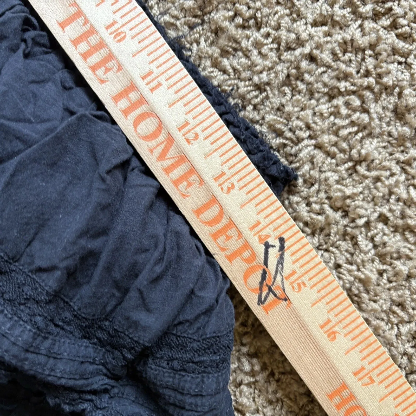 Love Shack Fancy Smocked‎ Waist Ruffle Tiered Mini Skirt Black Size Large - Image 8