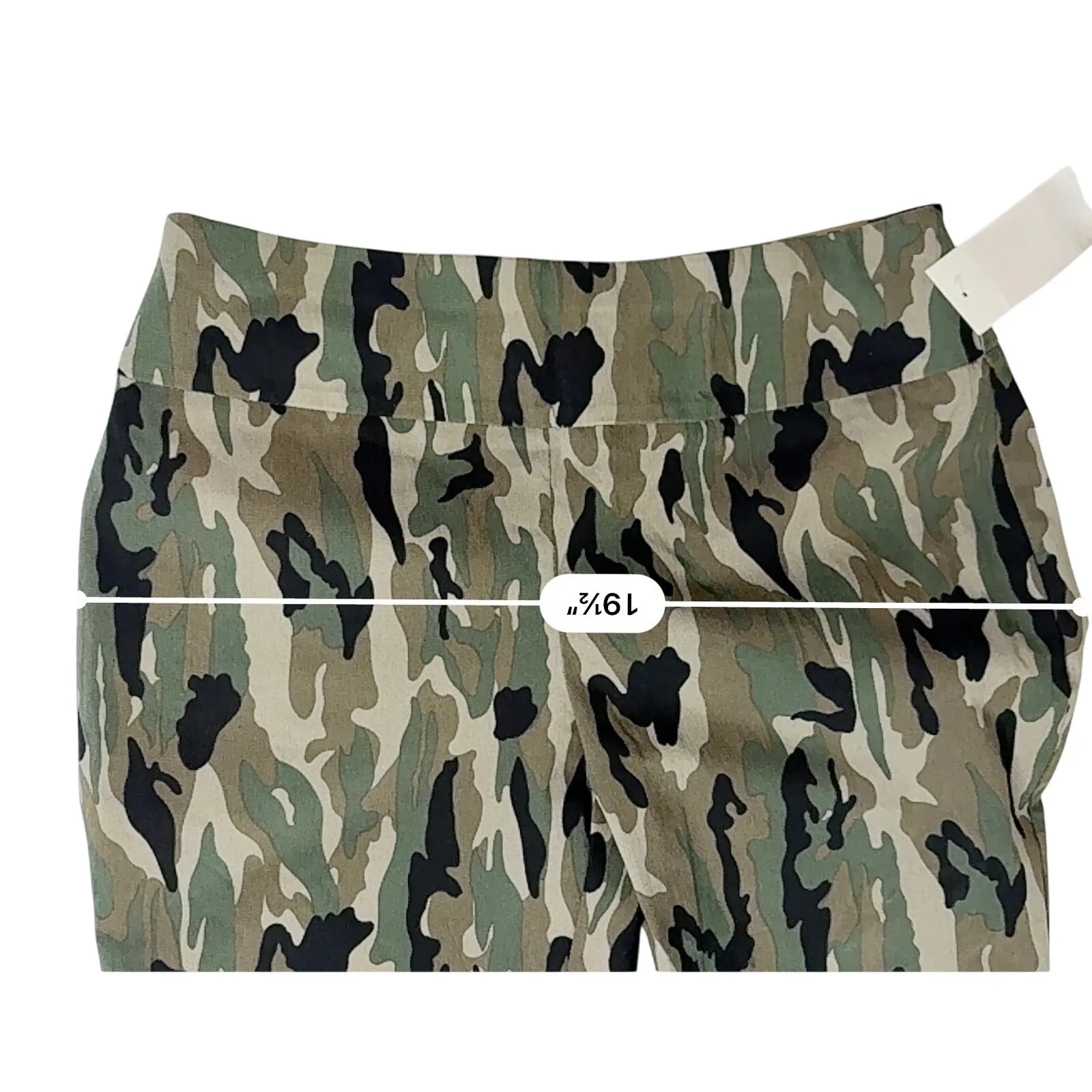 Copper & Ella Wrinkle Resistant Green Camo Stretch Pullon Ankle Pants sz 8 NWT - Image 4