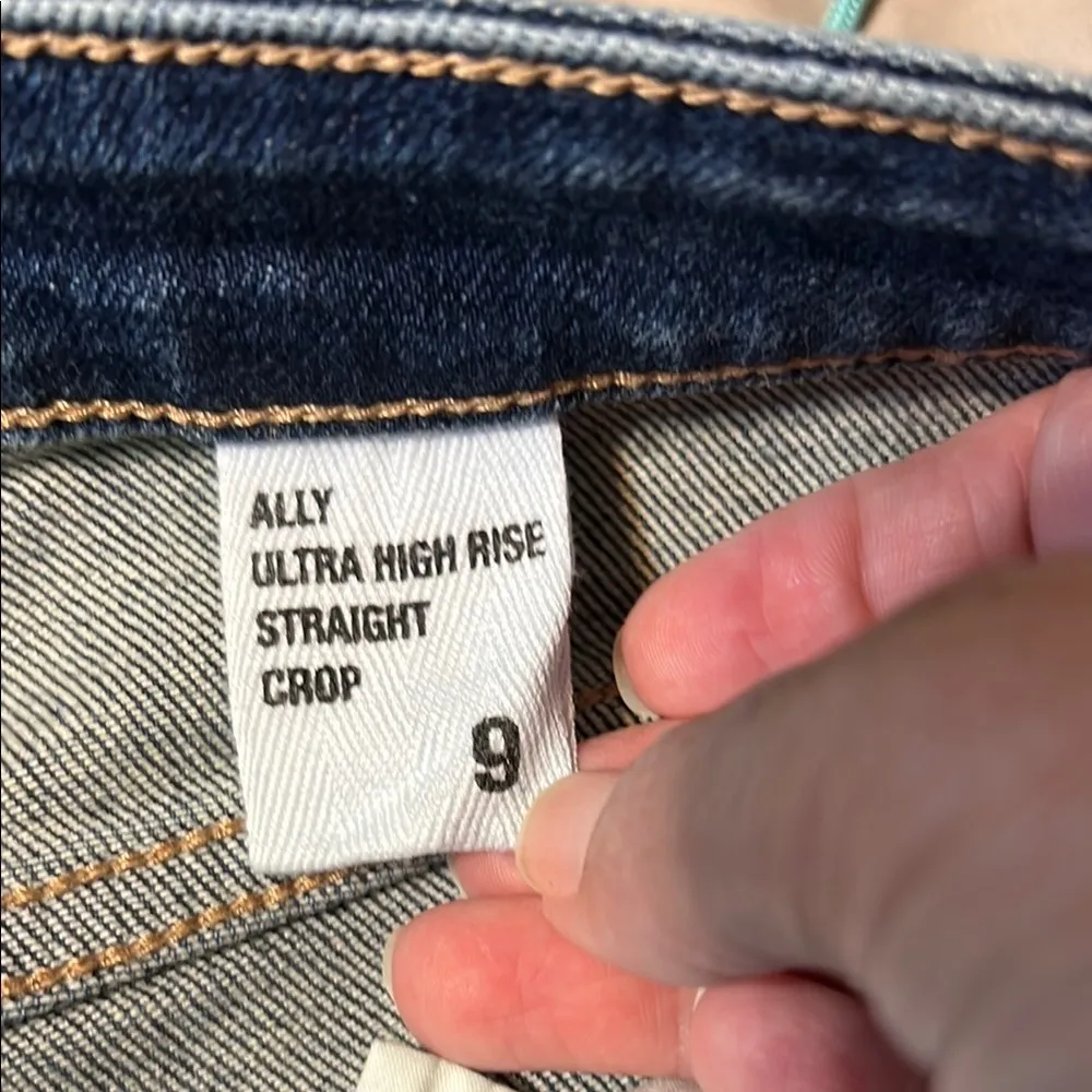 Eunina  High Rise Button-Up Dark Blue Jeans - Image 9