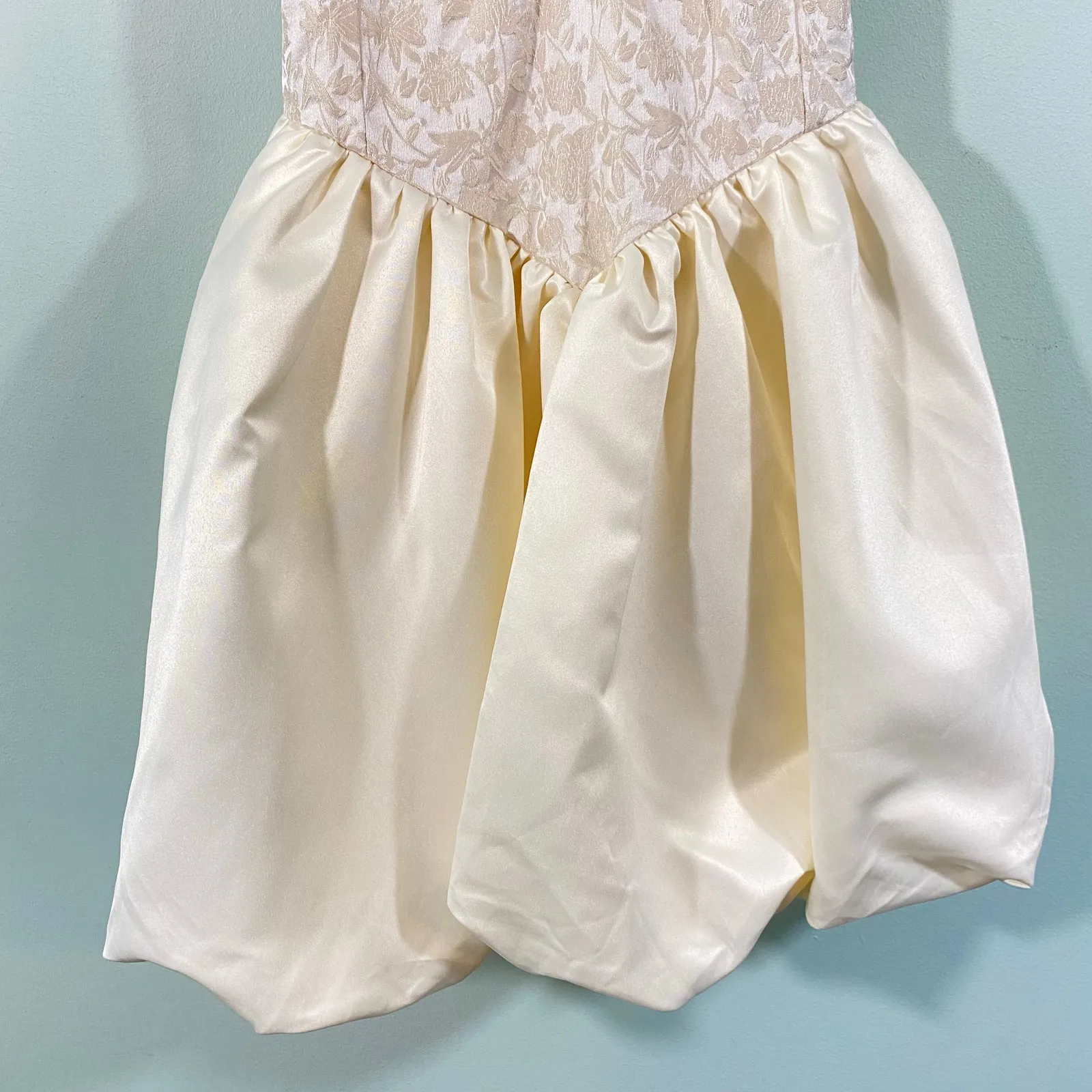 Romwe Fairycore Retro Victorian Floral Jacquard Spaghetti Strap Dress Size S NWT - Image 4