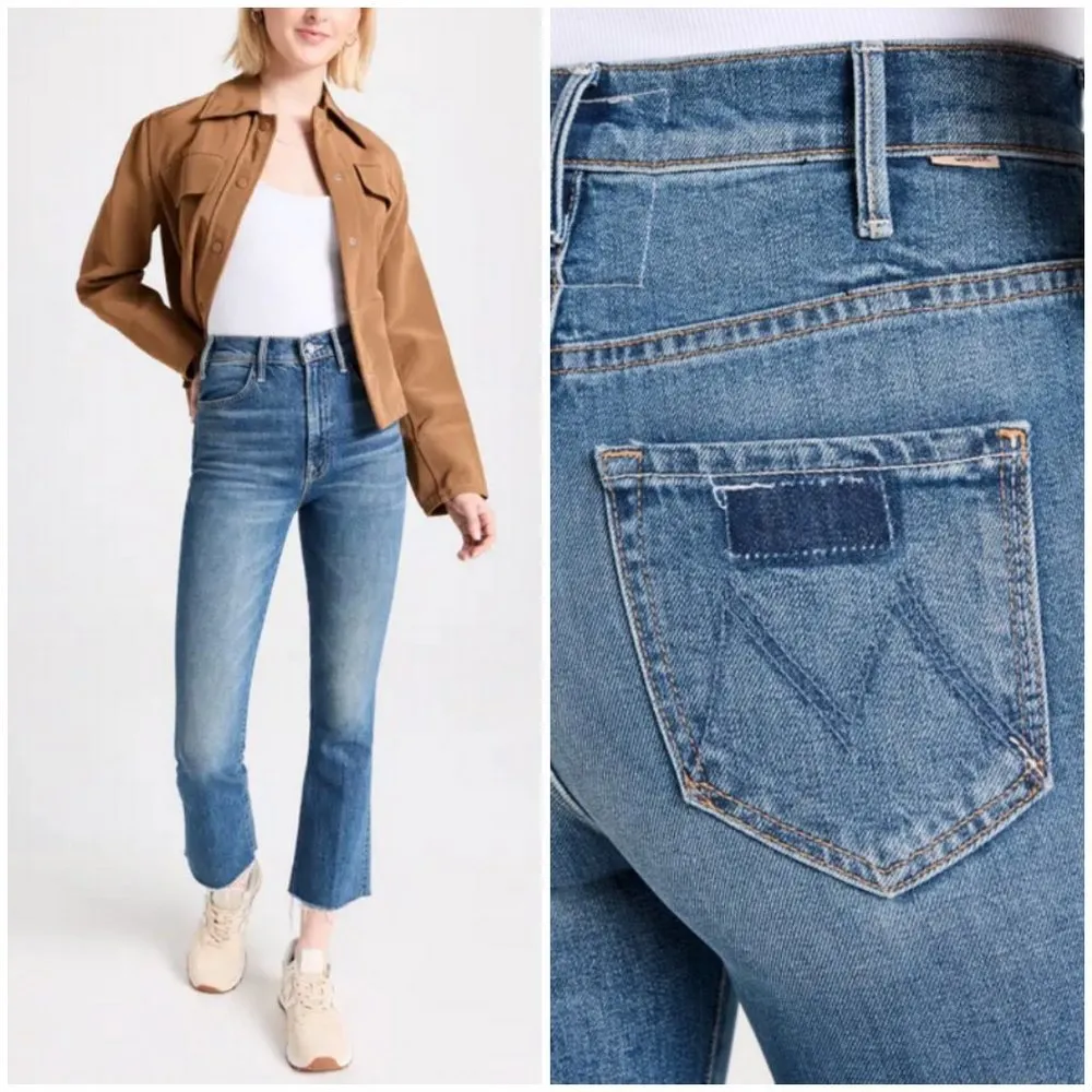 💕MOTHER SUPERIOR💕 Hustler Flood Fray Jeans ~ Beer Me 29 NWOT - Image 5