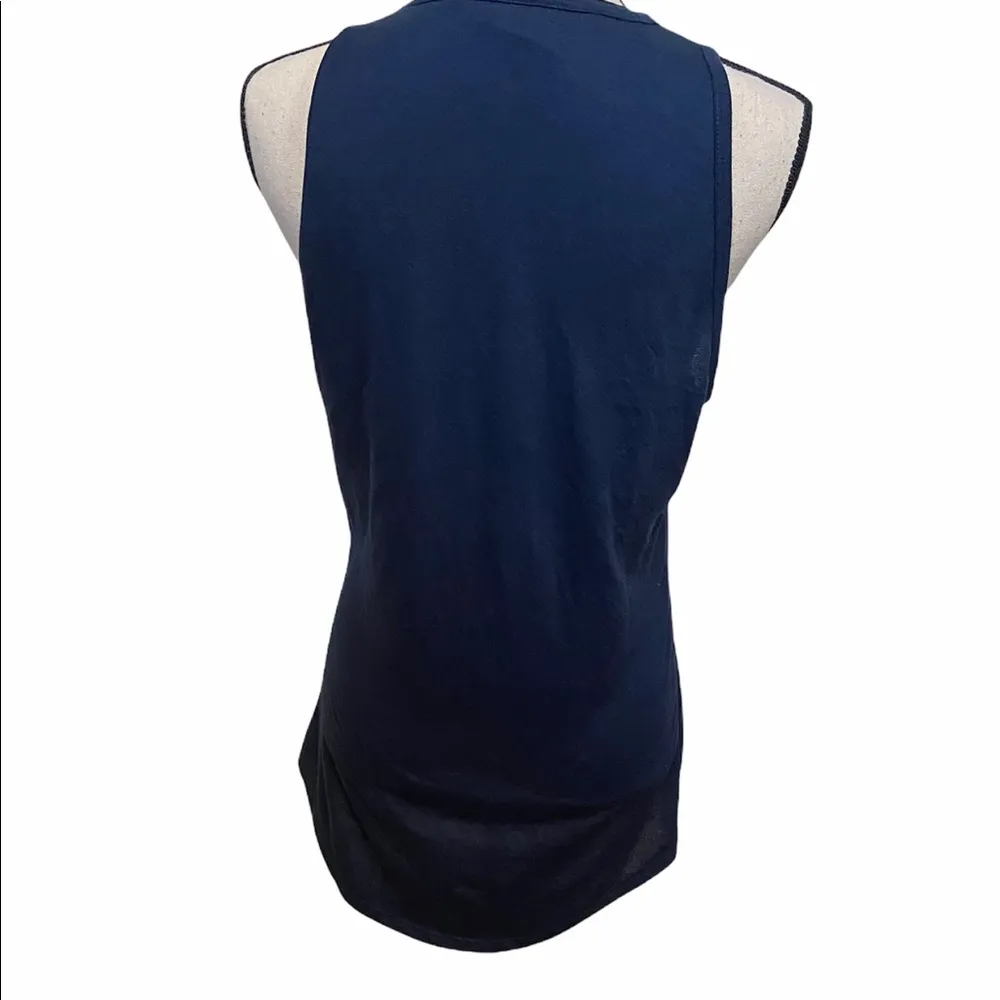 Gymshark Navy Size Small Long Length Workout Atheltic Fitness Tank Top. - Image 3