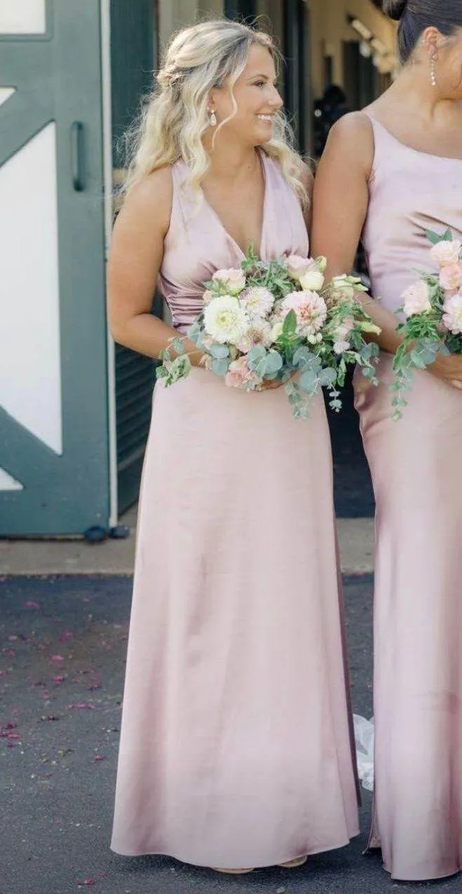 Revelry Rose Quartz bridesmaid dress, size 4 - Image 4