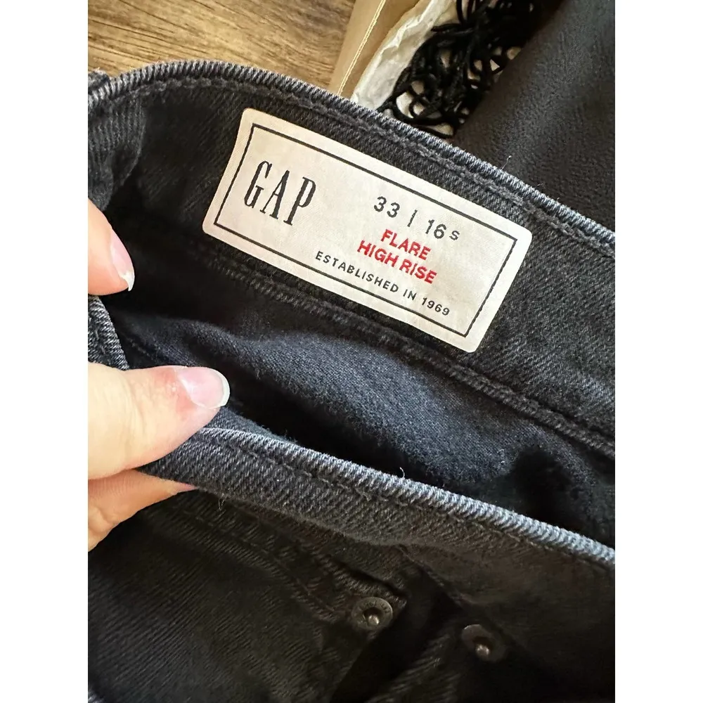 GAP Black Plus Size Jeans Size 16/33 - Image 3