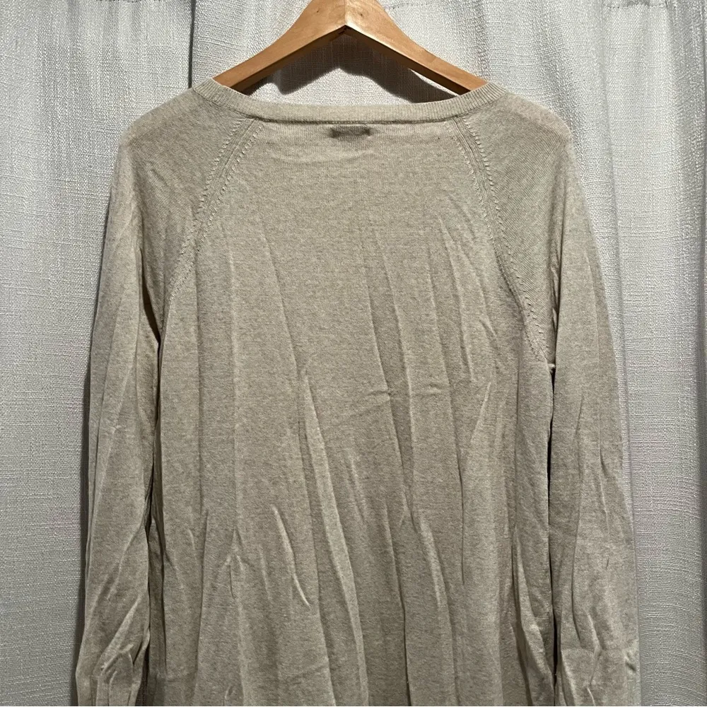 J. Crew Sweater Tan Wool Blend Tunic Knit Sz XL GUC Fall Perfection (Factory) - Image 8