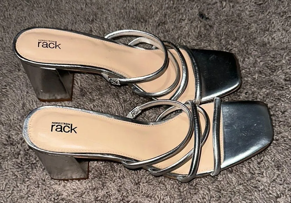 Nordstrom Silver Heels Modern Minimalist Design - Image 2