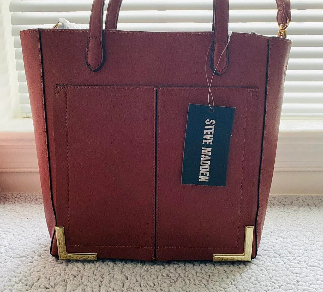 Steve Madden Brown Tote Bag By - Image 6