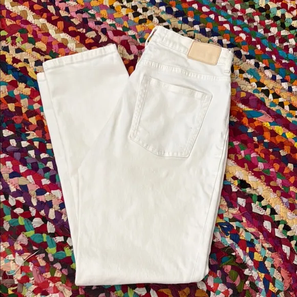 Everlane The Cheeky Jean Cream Off White High Rise Zip Fly Denim Jeans - 29 Tall - Image 2