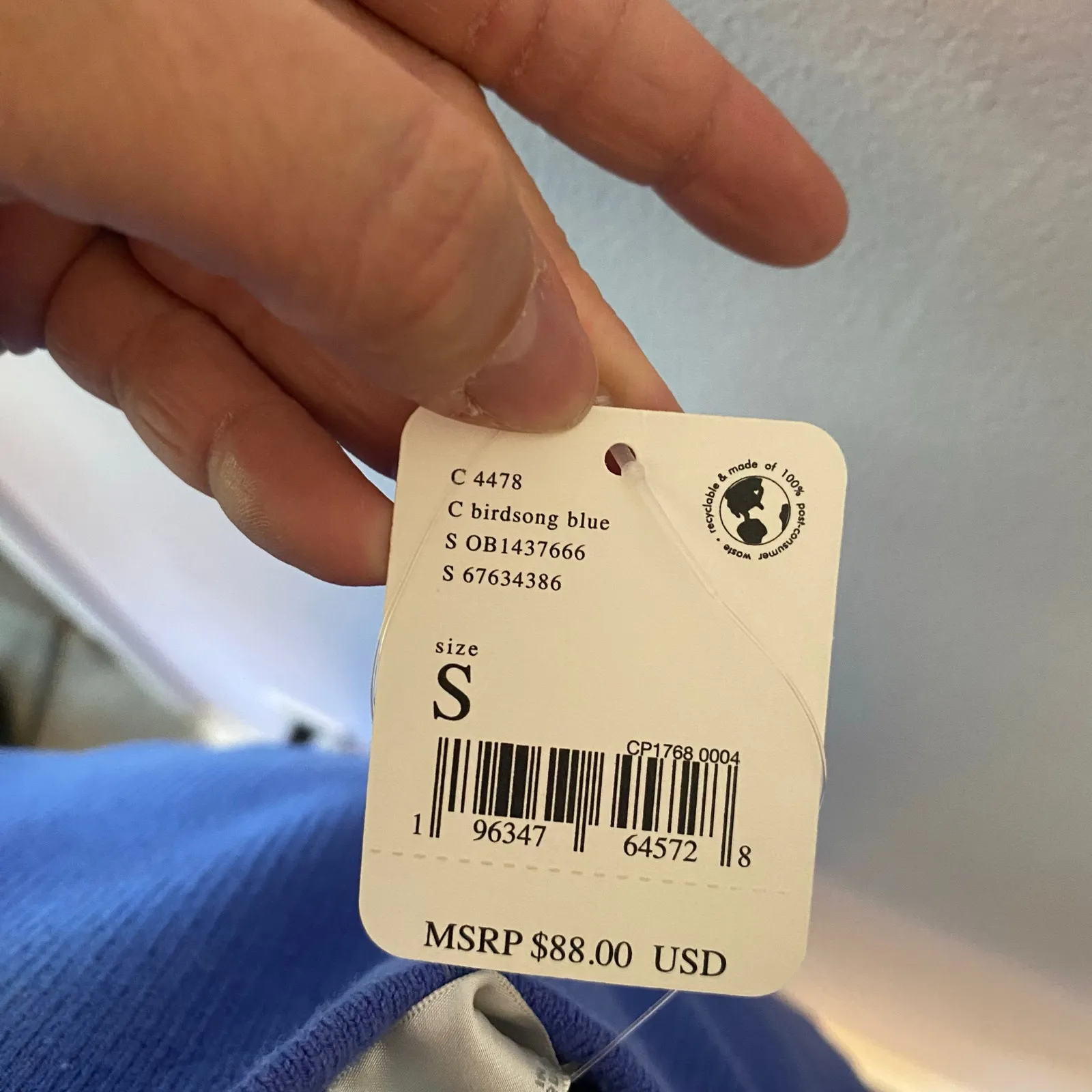 NWT Free People Blue Waverly Ribbed One Shoulder Sweater Romper Women's Small - Image 7