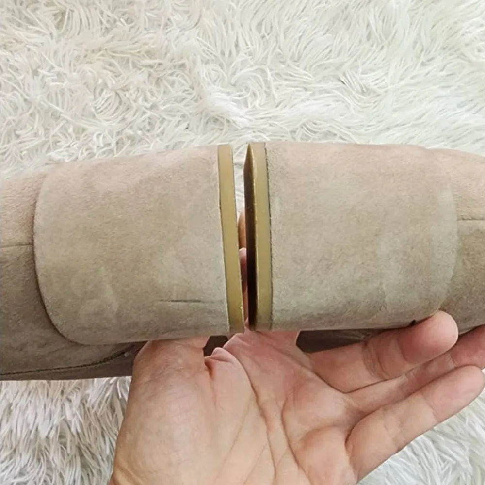 Vince Kaye Suede Block Heel Zip Ankle Booties Light Woodsmoke 9.5 - Image 12