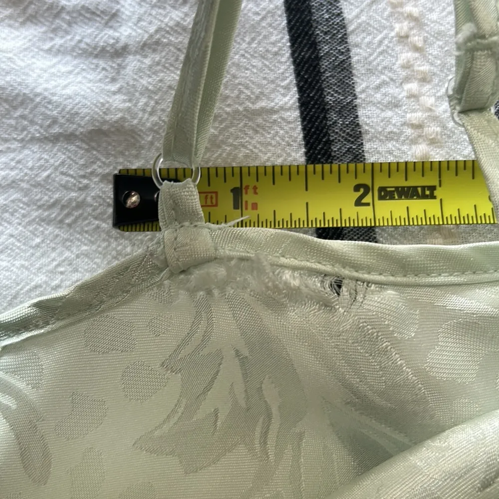 Oscar de la renta • pink label satin floral slip lingerie sleep dress - Image 13