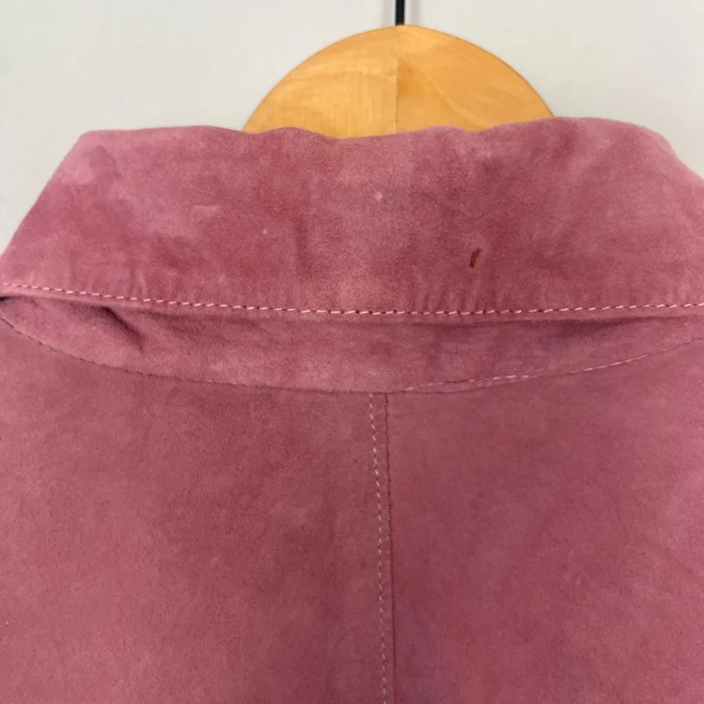 Vintage pink suede boiler suit size large READ - Image 8
