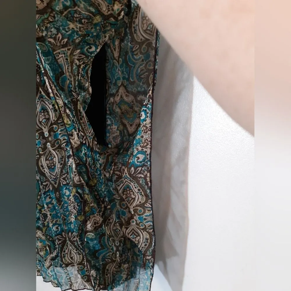 Julie's Closet sheer poncho blouse - Image 4