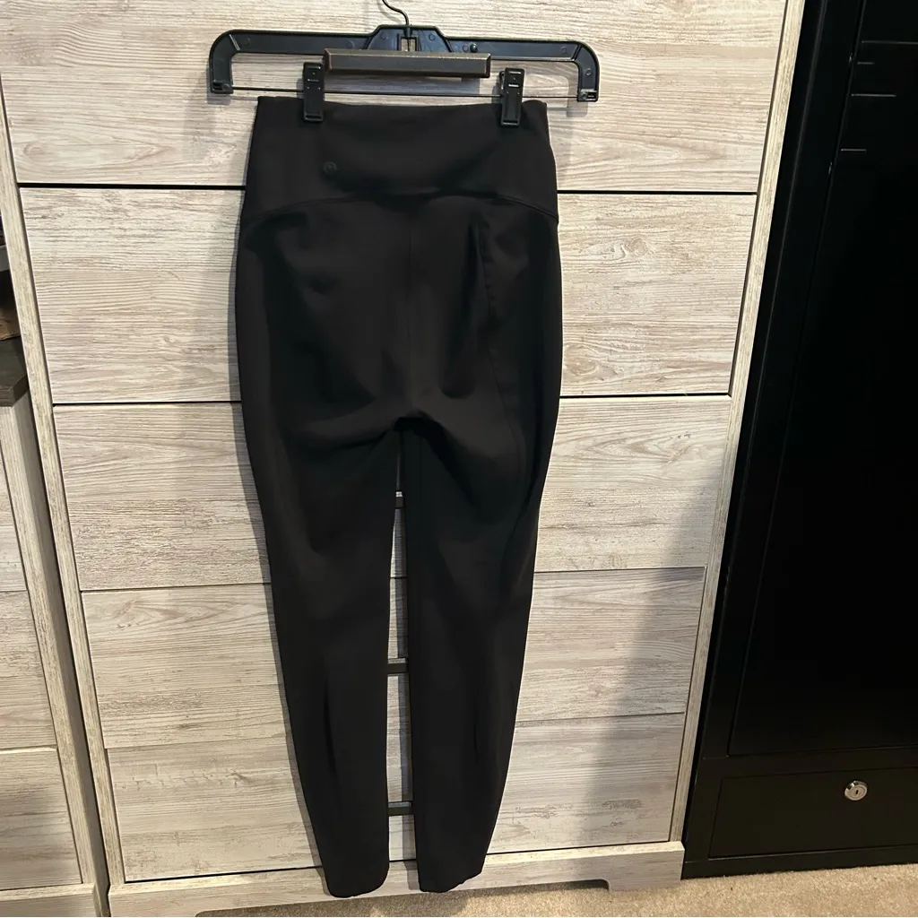 Lululemon Pull On Stretch Black Trousers Size 2 - Image 5