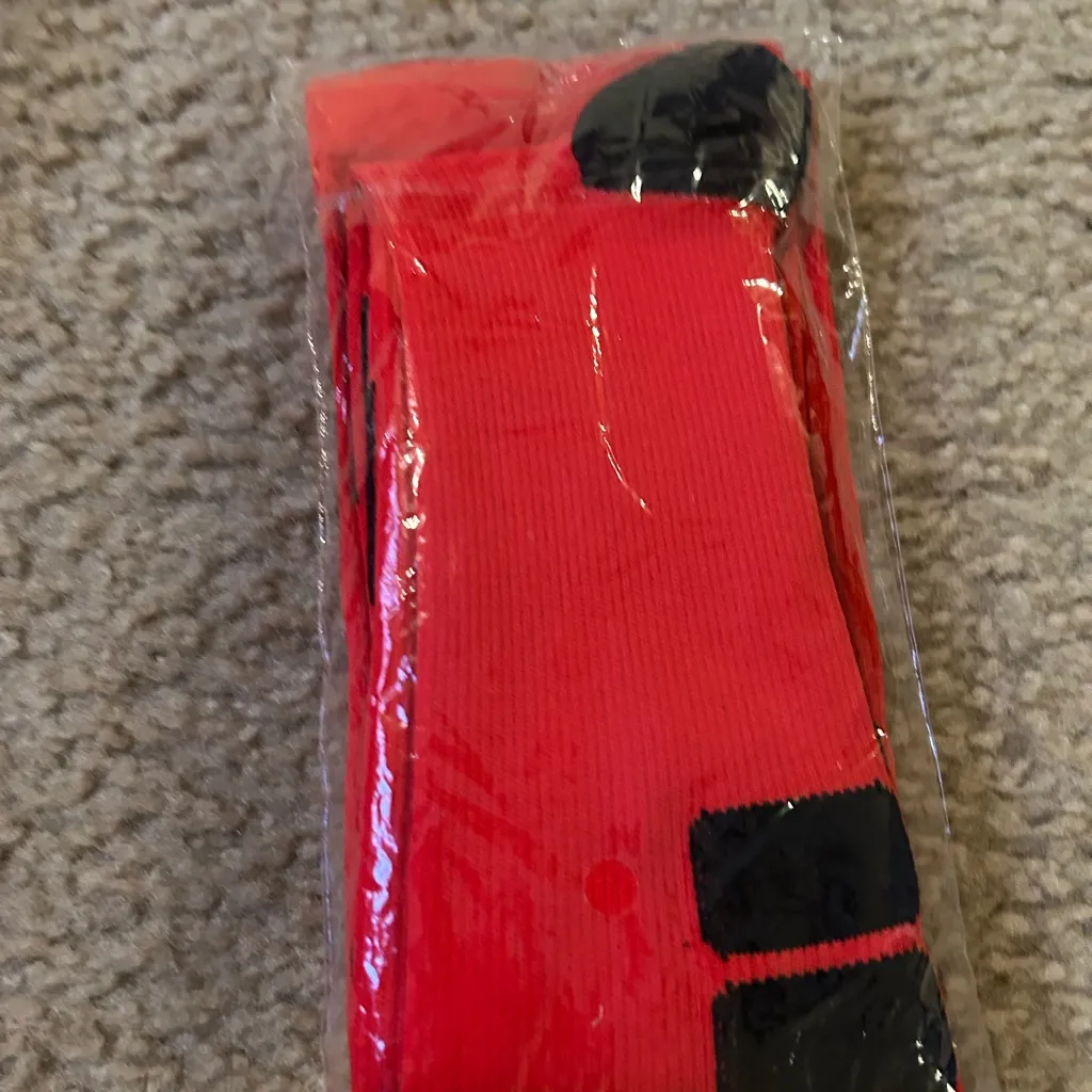 Outdoor sports socks red long soccer unused - Image 2
