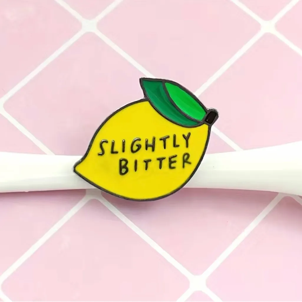 Cute Fruit‎ Lemon SLIGHTLY BITTER Jewelry Pin Yellow - Image 5