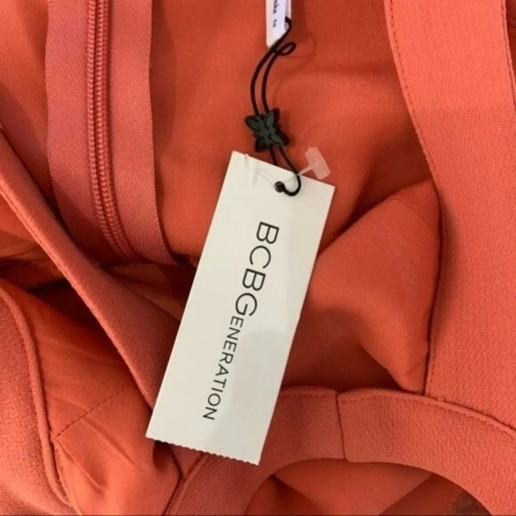 BCBGGeneration Dusty Rose Sleeveless Fit And Flare Mini Dress Womens 2 Cocktail‎ - Image 8