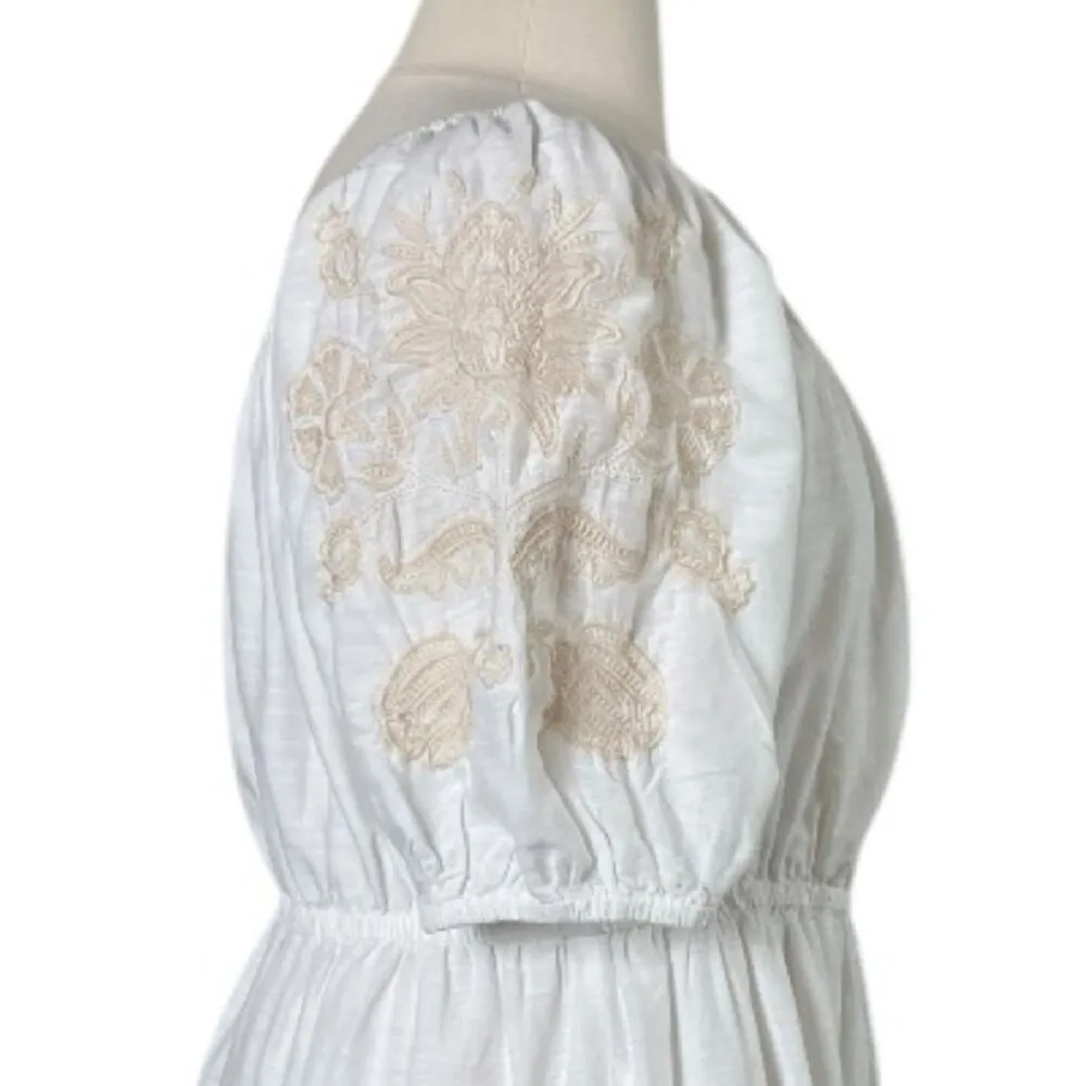 Knox Rose New Dress Embroidered Off Shoulder White Cream Women’s us Size XXL - Image 9