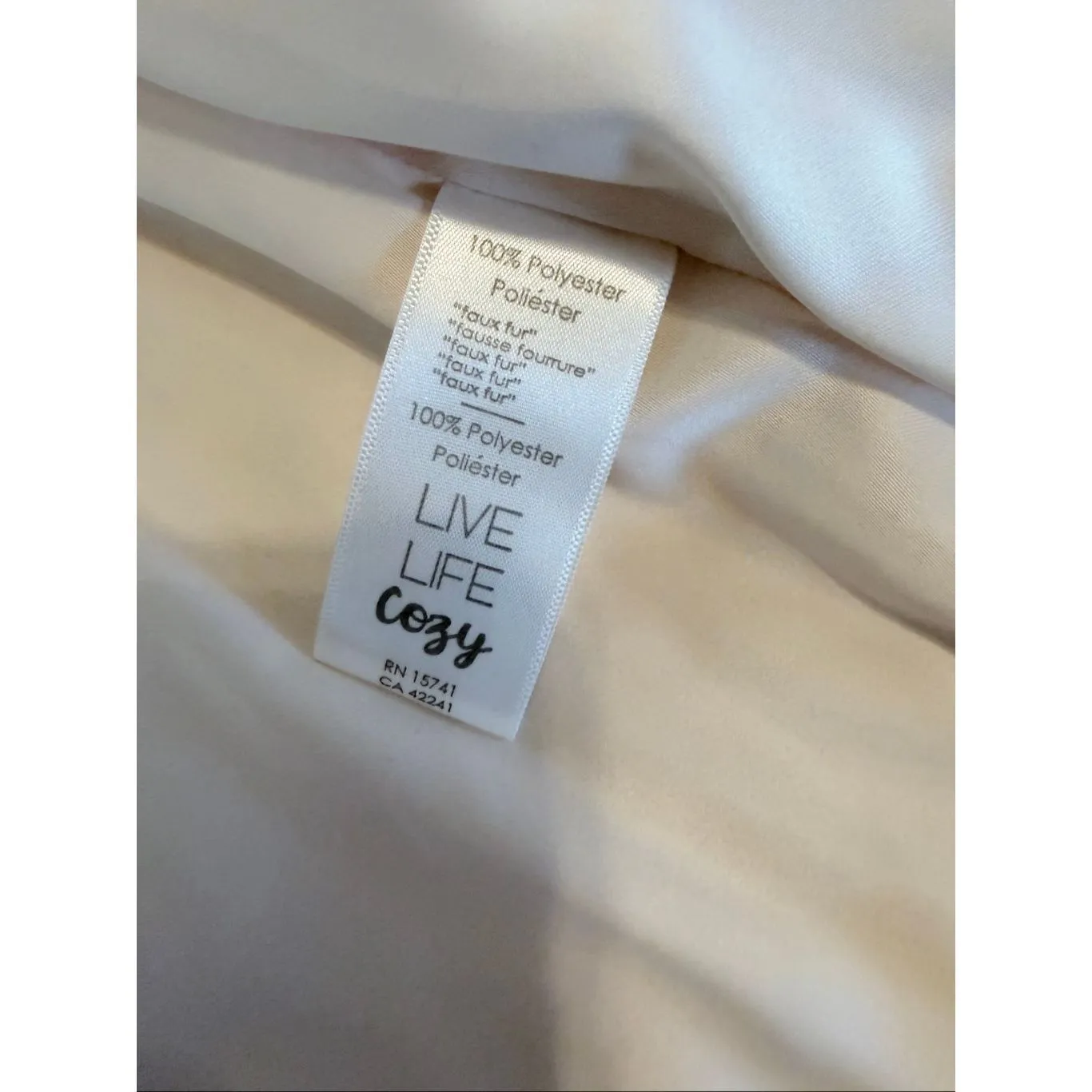 NWOT PJ Salvage Women's Loungewear Cozy Cuddlers Vest Size Medium White - Image 9