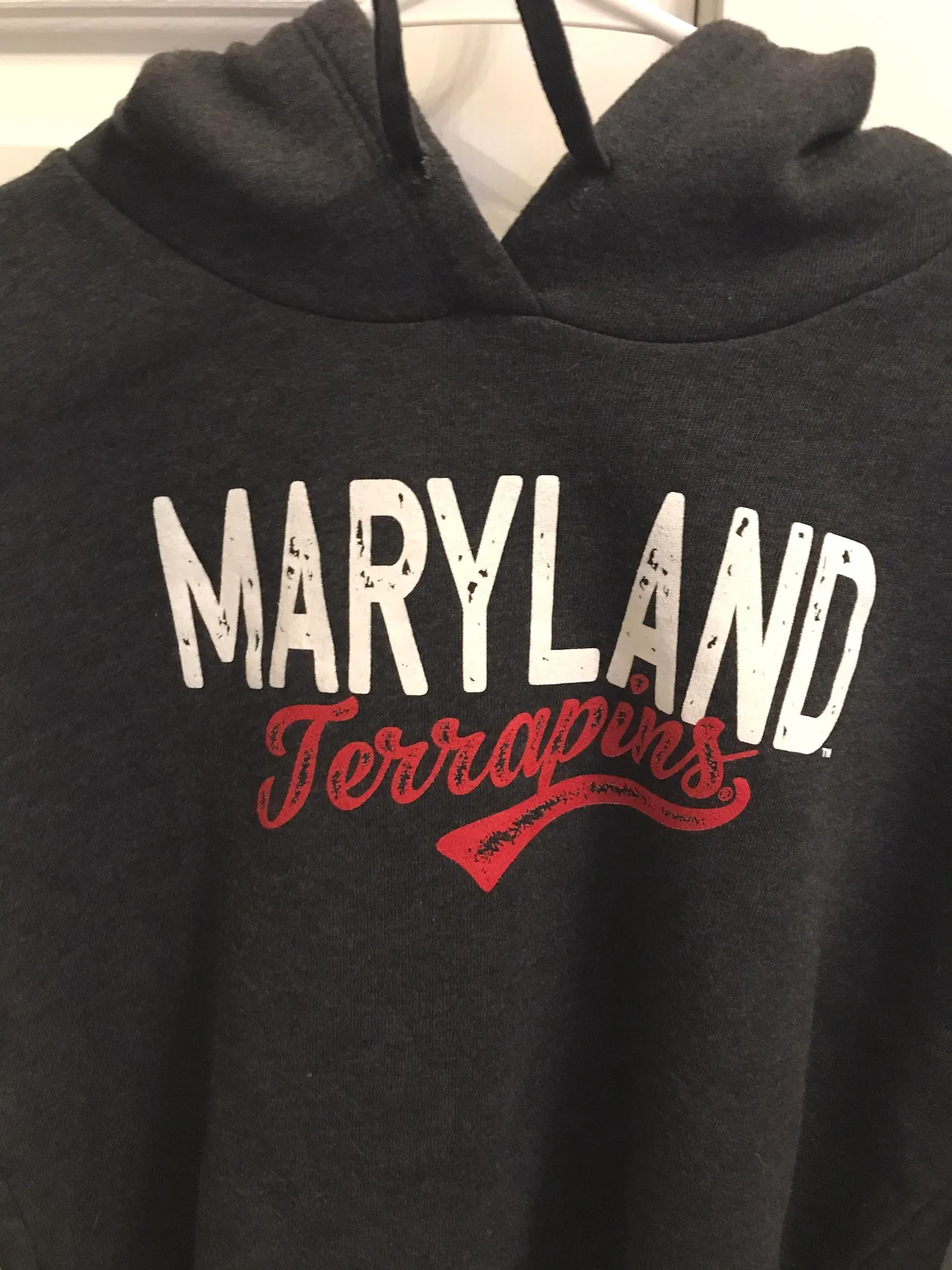 University of Maryland Hoodie Gray Size M - Image 3