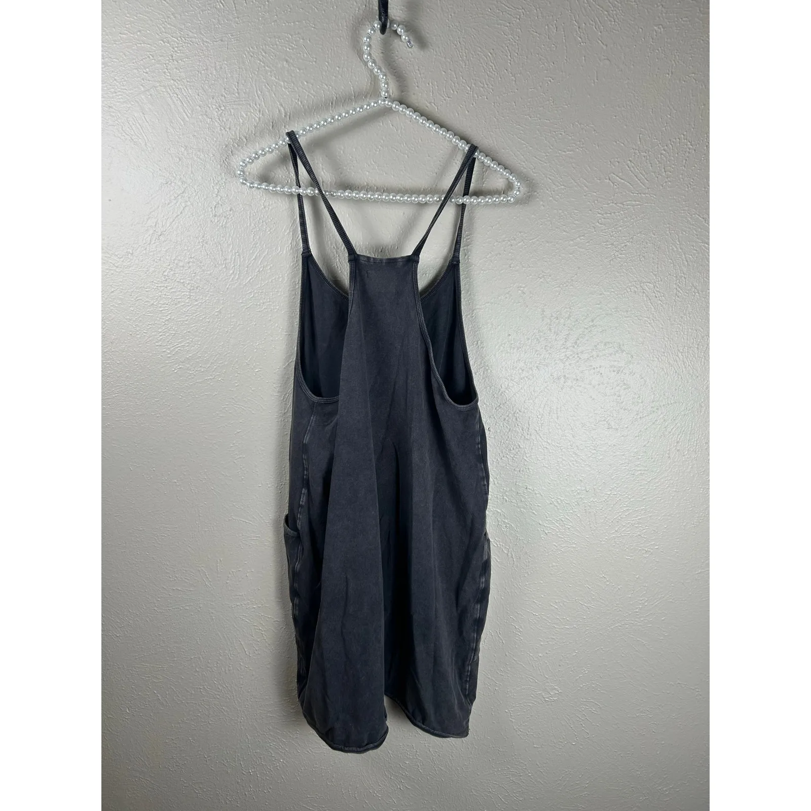 Free People Movement Hot Shot Romper Size Small Dark Gray Athleisure Loungewear - Image 6