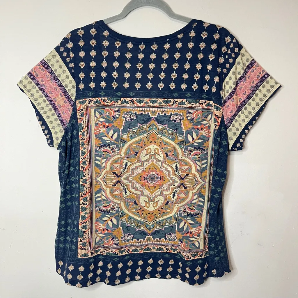 LUCKY BRAND Boho Persian Carpet Tee, 2X - Image 6