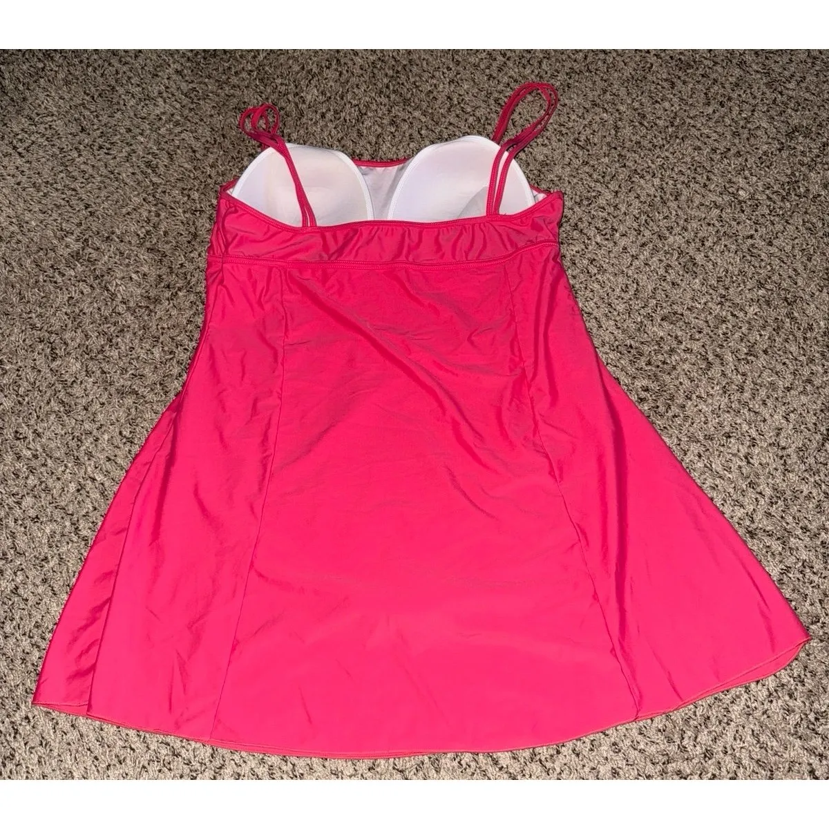 Carol Vee‎ Women's Pink Swimsuit Dress Size 24 - Image 5