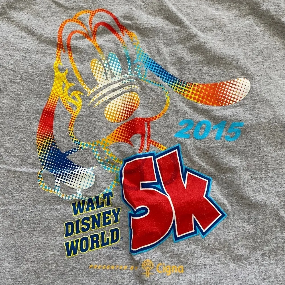 runDisney 2015 WALT DISNEY WORLD 5K Pluto Race Shirt Adult Small S - Image 5