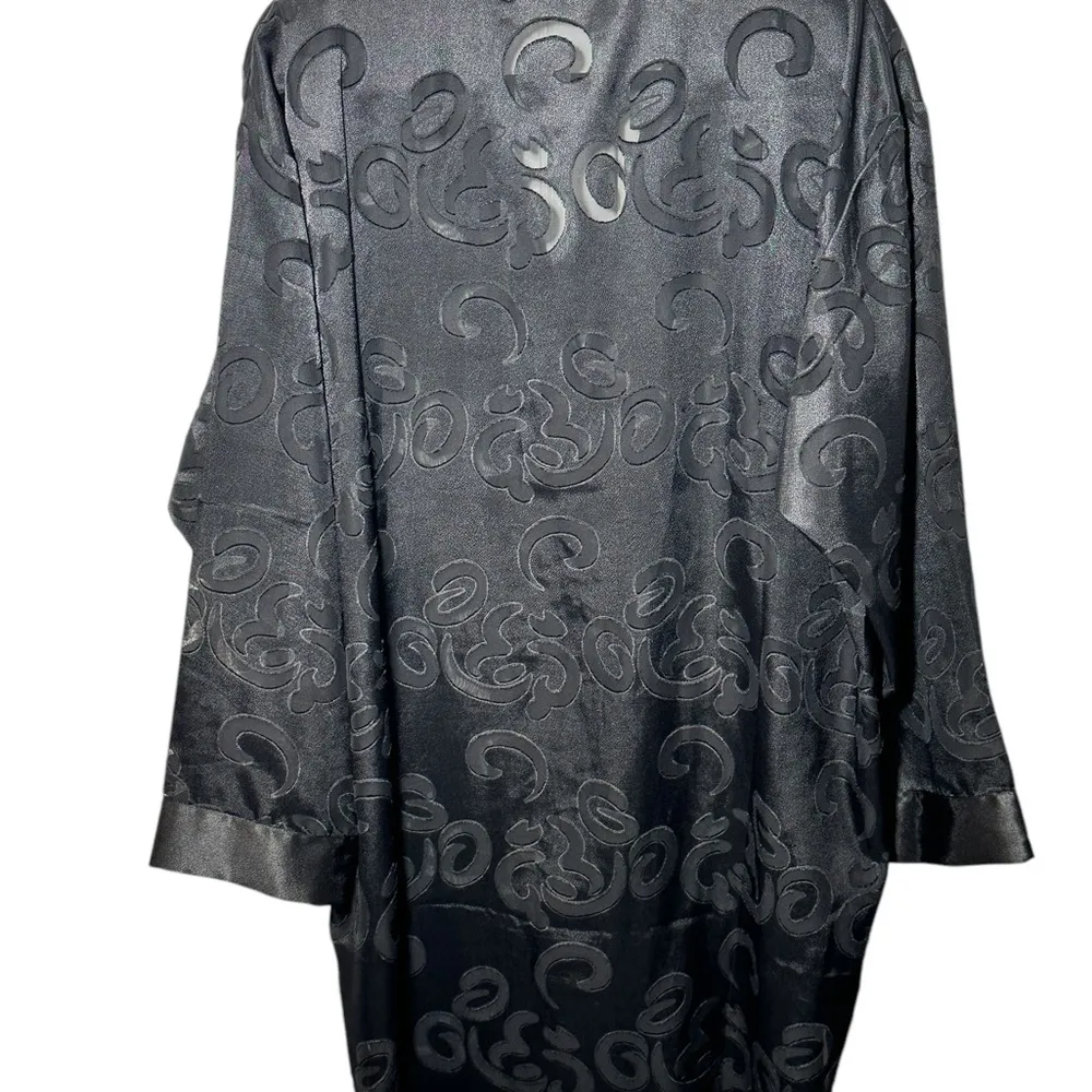 Disney Vintage Mickey‎ Mouse Black Sheer Shirt Dress Silhouette Size XL - Image 3