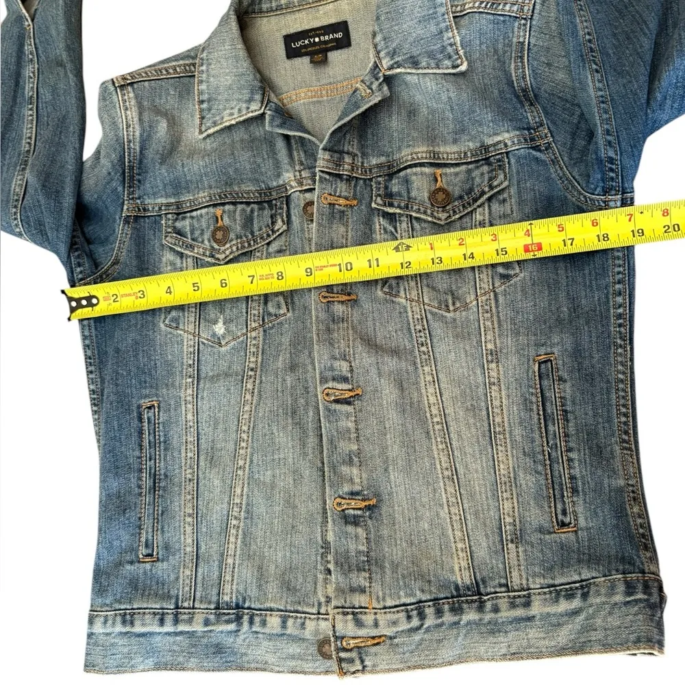 Lucky Brand The Tomboy Trucker Denim Jacket Womens Size Small - Image 10
