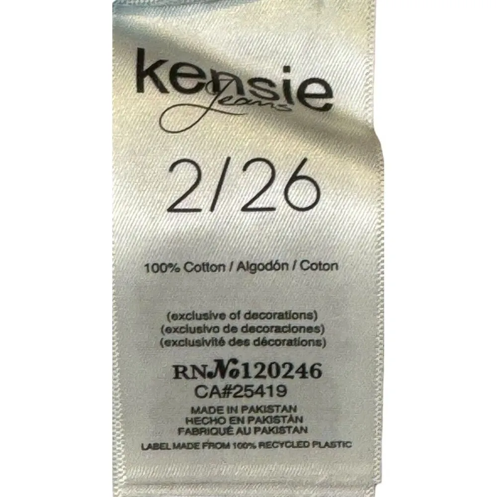 Kenzie Women Jeans True Vintage Denim Shorts‎ Cut Off Ram Hem High Rise 2/26 NWT Blue Size 6 - Image 11