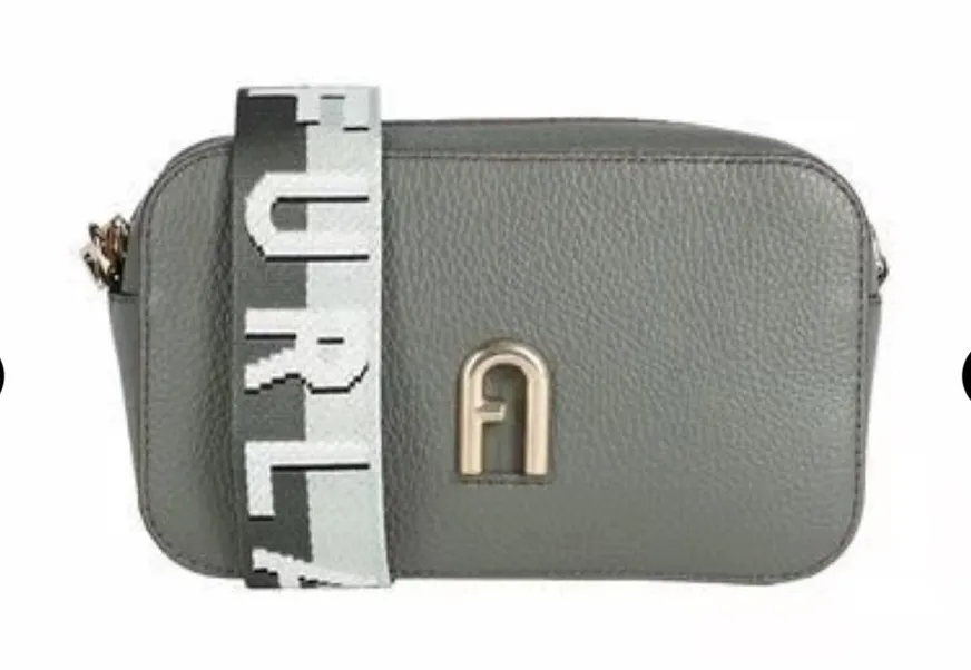 FURLA Primula Mini Crossbody Camera Bag – Textured Leather, Logo Strap - Image 1