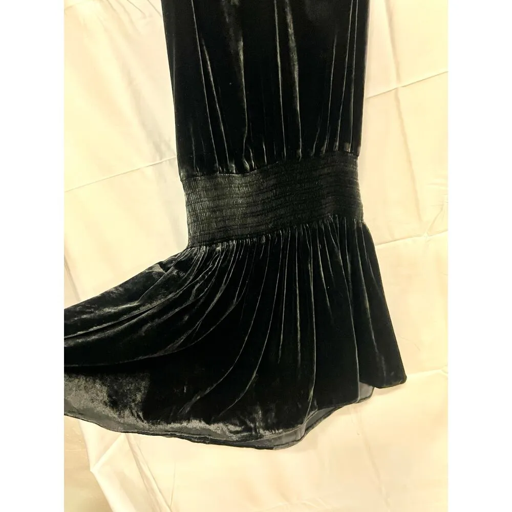 Ramy Brook Jerry Velvet Sleeveless V-Neck Short Mini Dress Black Women's Size S - Image 4