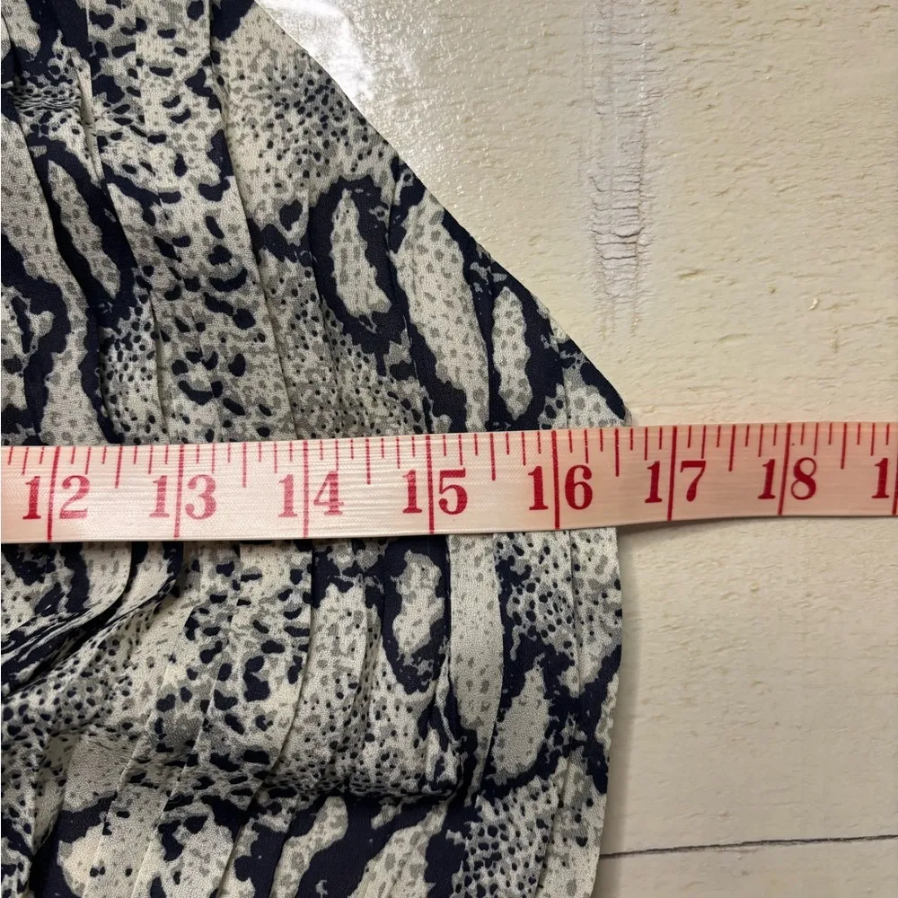 Ark & Co Snake Print Halter High Neck Keyhole Back Dress Size Medium New - Image 3