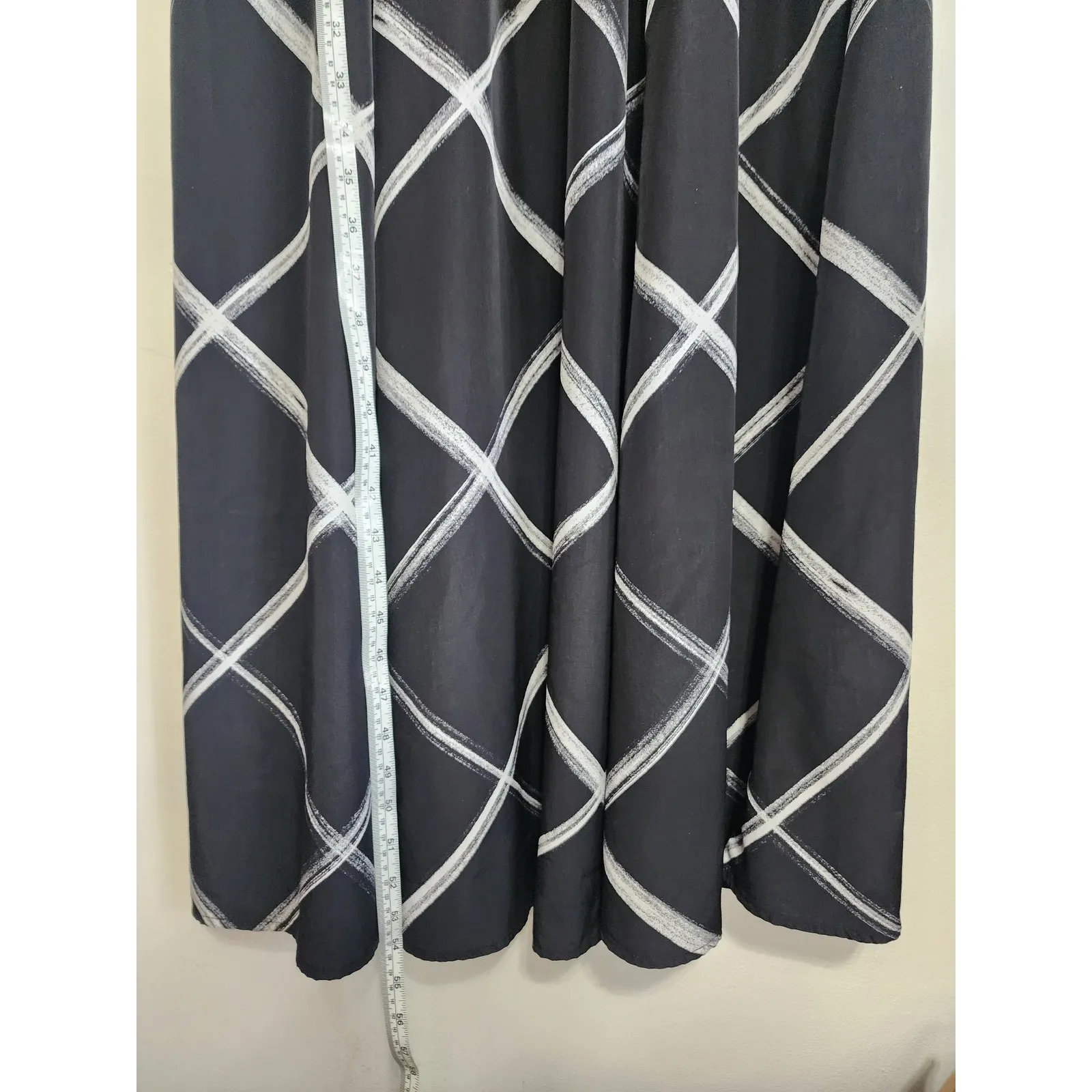 C EST. 1946 Black White Geometric Maxi Dress Petite Large Size undefined - Image 4