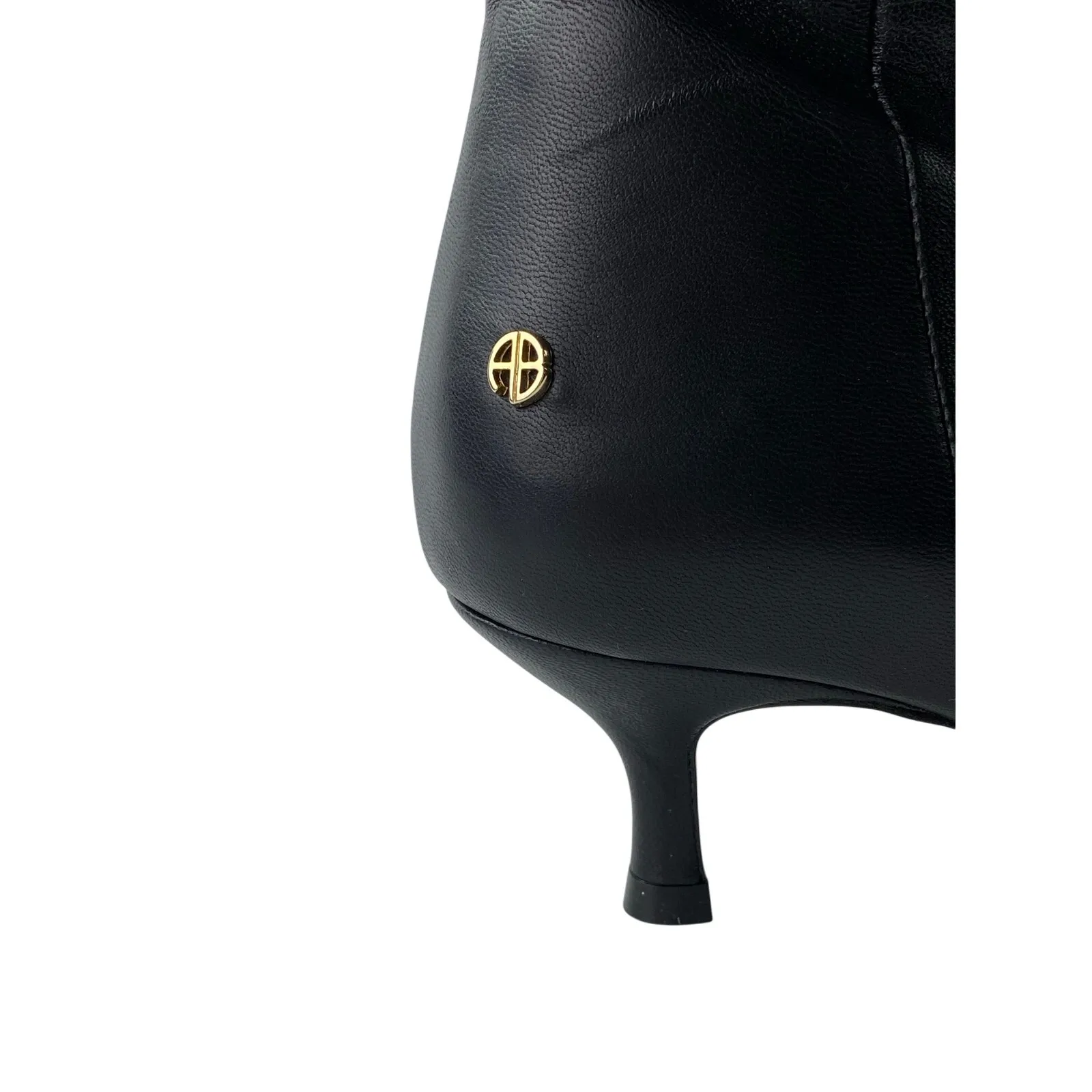 Anine Bing Zoe Women's Black Leather Buckle Pointed Toe Zip Up Ankle Boots 7.5 - Image 6