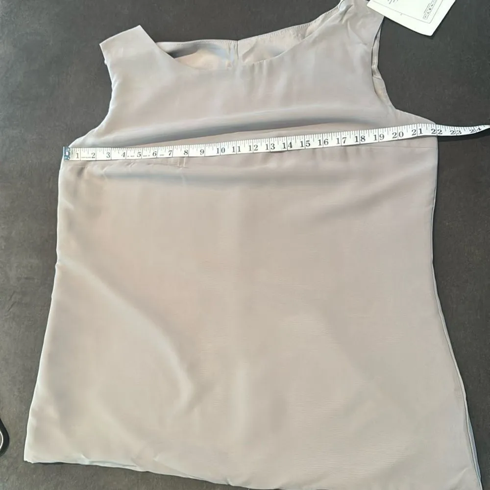 Women’s Gray Chiffon 3 Piece Formal Mother of the Bride Pants Suit Size 16 NEW - Image 7